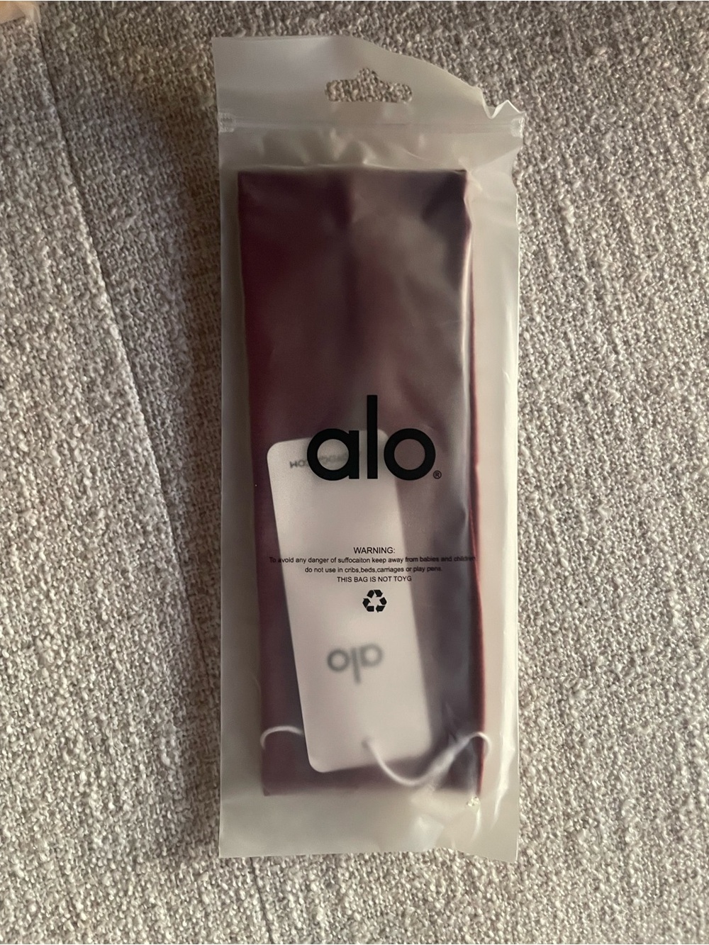 ALO Yoga Burgundy Headband